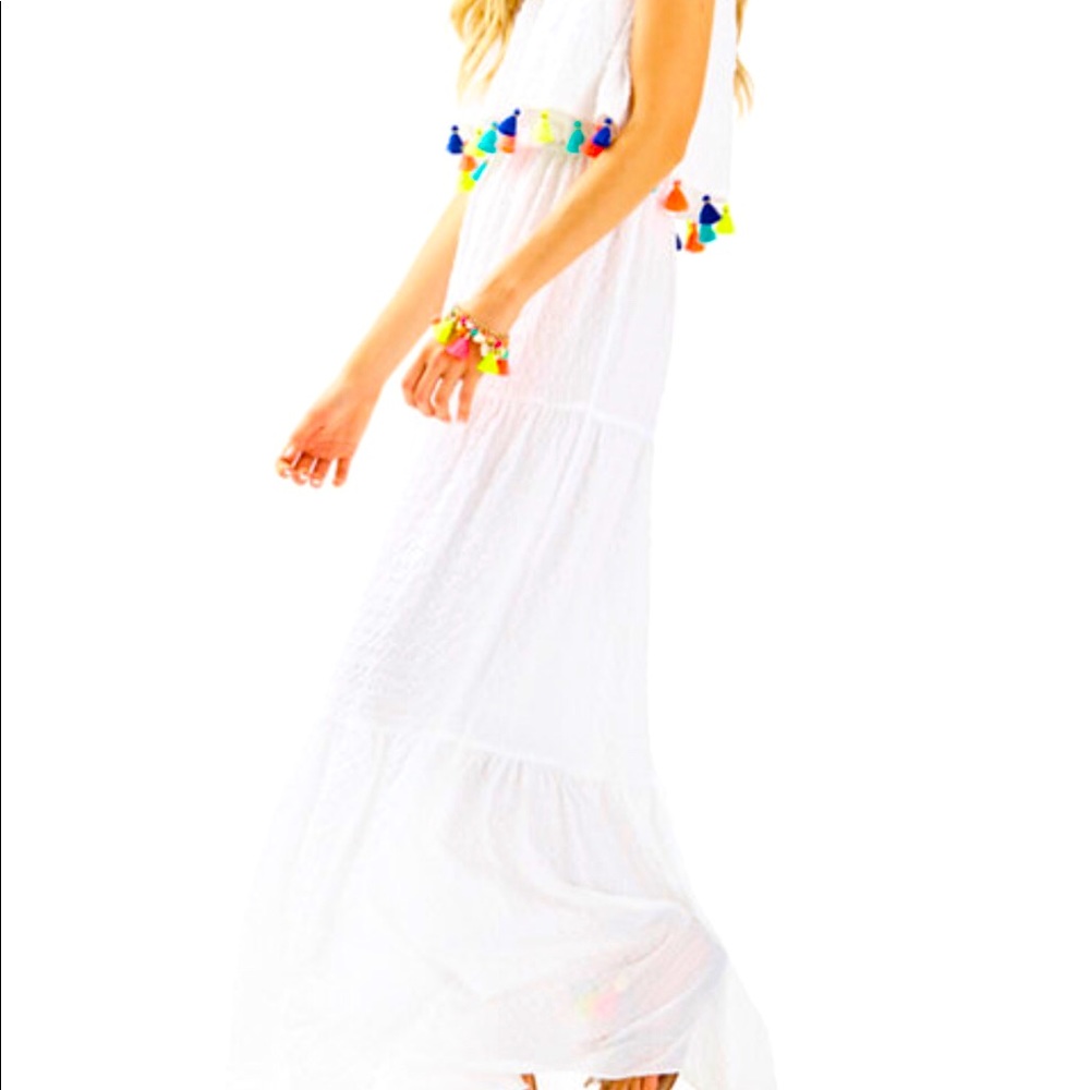 Lilly Pulitzer Caridee Strapless Maxi Dress Size L
